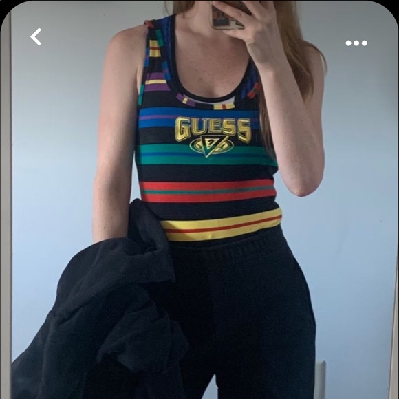 Guess x j balvin striped bodysuit size xs - Picture 5 of 5